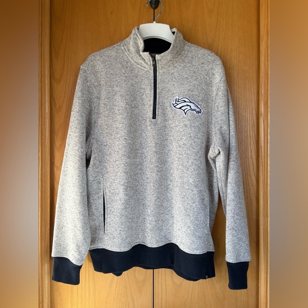 47 Brand Men’s NFL Kodiak Quarter-Zip Closure
